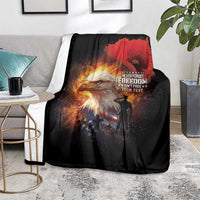 US Memorial Day Personalized Blanket May We Never Forget Freedom Isnt Free