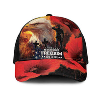 US Memorial Day Mesh Trucker Cap May We Never Forget Freedom Isnt Free