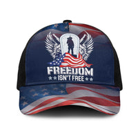 Never Forget Freedom American Memorial Day Baseball Net Cap