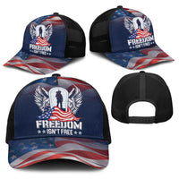 Never Forget Freedom American Memorial Day Baseball Net Cap