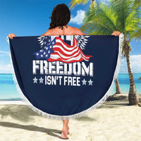 Never Forget Freedom American Memorial Day Beach Blanket