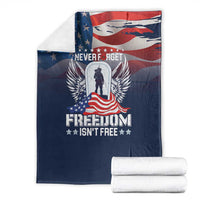 Never Forget Freedom American Memorial Day Blanket