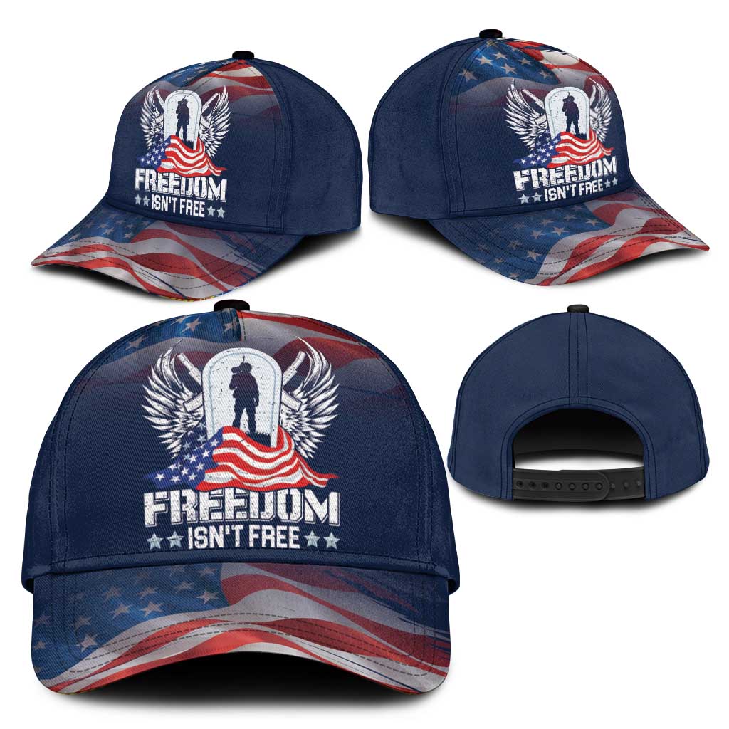 Never Forget Freedom American Memorial Day Classic Cap