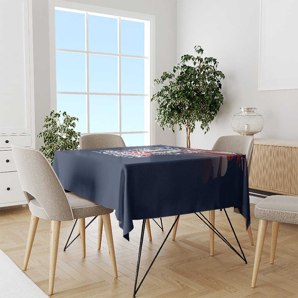 Never Forget Freedom American Memorial Day Tablecloth