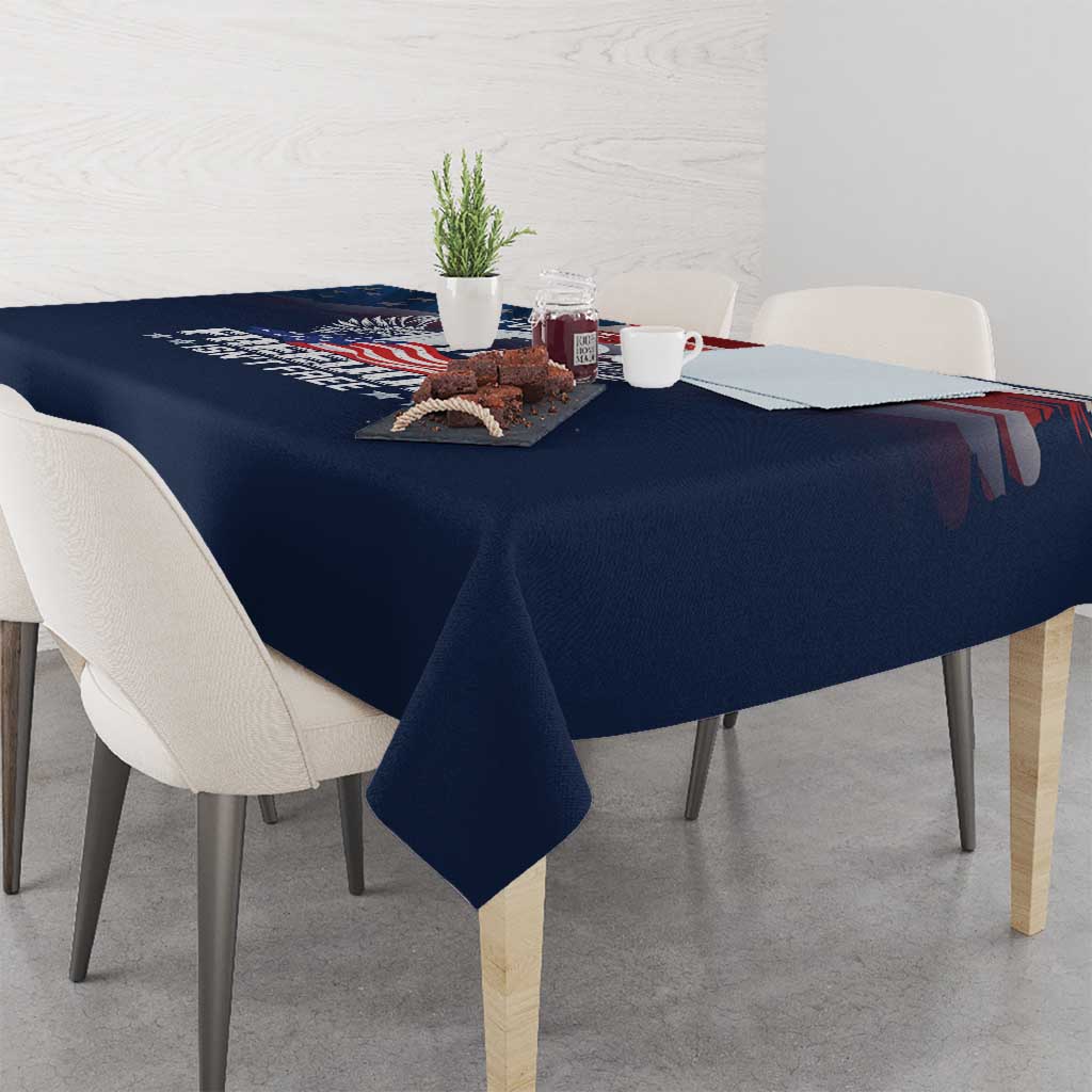 Never Forget Freedom American Memorial Day Tablecloth
