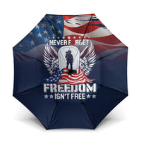 Never Forget Freedom American Memorial Day Umbrella