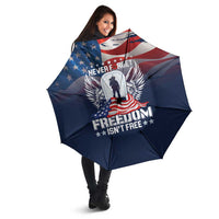 Never Forget Freedom American Memorial Day Umbrella