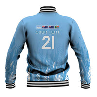 Argentina Rugby Custom Baseball Jacket Glory Be To Pumas - Wonder Print Shop