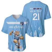 Argentina Rugby Custom Baseball Jersey Glory Be To Pumas - Wonder Print Shop