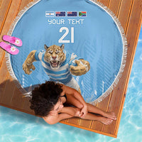 Argentina Rugby Custom Beach Blanket Glory Be To Pumas - Wonder Print Shop