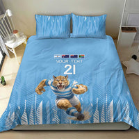 Argentina Rugby Custom Bedding Set Glory Be To Pumas - Wonder Print Shop