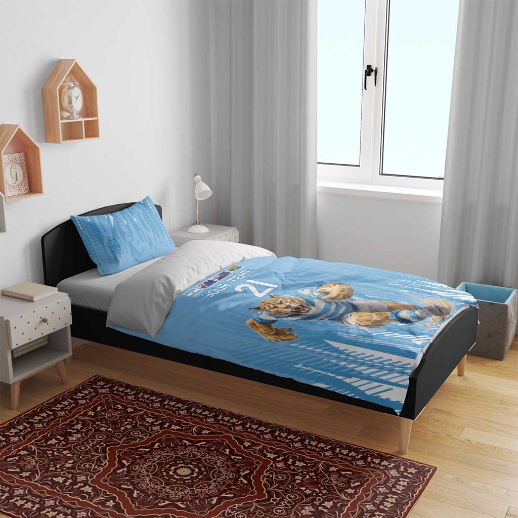 Argentina Rugby Custom Bedding Set Glory Be To Pumas - Wonder Print Shop