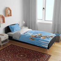 Argentina Rugby Custom Bedding Set Glory Be To Pumas - Wonder Print Shop