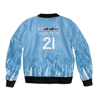 Argentina Rugby Custom Bomber Jacket Glory Be To Pumas - Wonder Print Shop