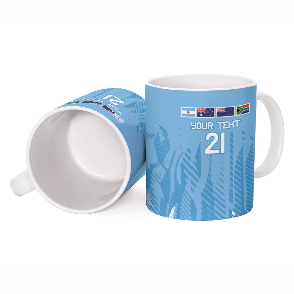 Argentina Rugby Custom Ceramic Mug Glory Be To Pumas - Wonder Print Shop