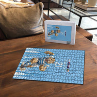 Argentina Rugby Custom Puzzle Glory Be To Pumas - Wonder Print Shop