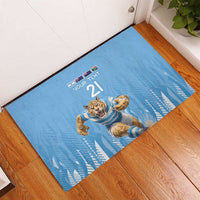 Argentina Rugby Custom Rubber Doormat Glory Be To Pumas - Wonder Print Shop