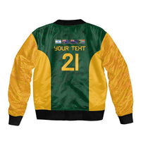South Africa Rugby Custom Bomber Jacket Glory Be To Springboks - Wonder Print Shop