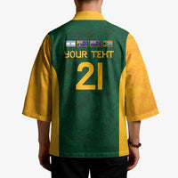 South Africa Rugby Custom Kimono Glory Be To Springboks - Wonder Print Shop