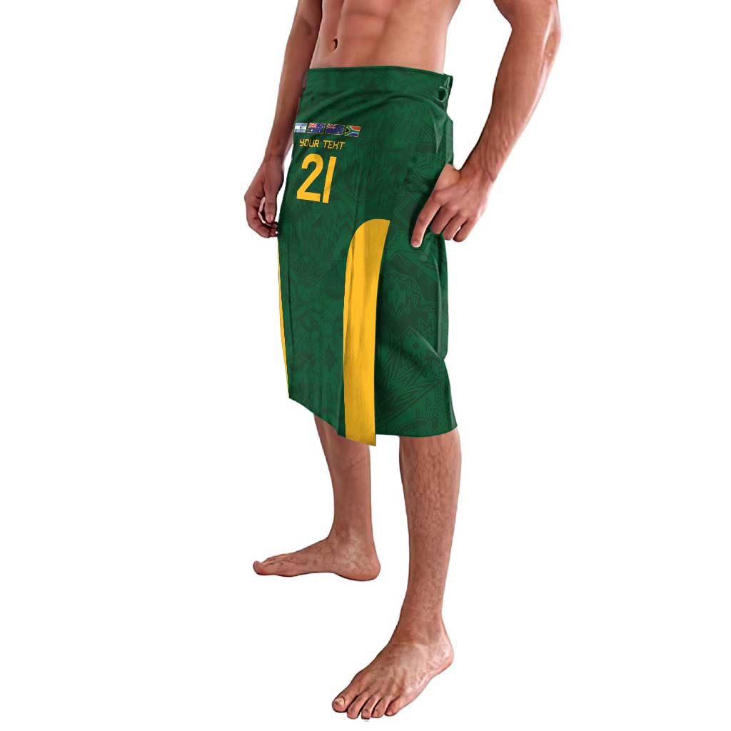 South Africa Rugby Custom Lavalava Glory Be To Springboks - Wonder Print Shop