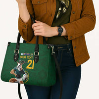 South Africa Rugby Custom Leather Bag Glory Be To Springboks - Wonder Print Shop
