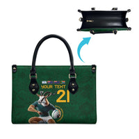 South Africa Rugby Custom Leather Bag Glory Be To Springboks - Wonder Print Shop