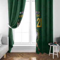 South Africa Rugby Custom Window Curtain Glory Be To Springboks - Wonder Print Shop