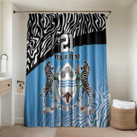 Botswana Cricket Custom Bathroom Set Baggy Blues Zebra Skins Pattern - Wonder Print Shop