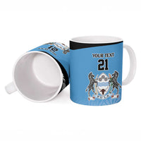Botswana Cricket Custom Ceramic Mug Baggy Blues Zebra Skins Pattern - Wonder Print Shop