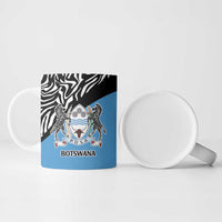Botswana Cricket Custom Ceramic Mug Baggy Blues Zebra Skins Pattern - Wonder Print Shop