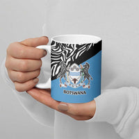 Botswana Cricket Custom Ceramic Mug Baggy Blues Zebra Skins Pattern - Wonder Print Shop
