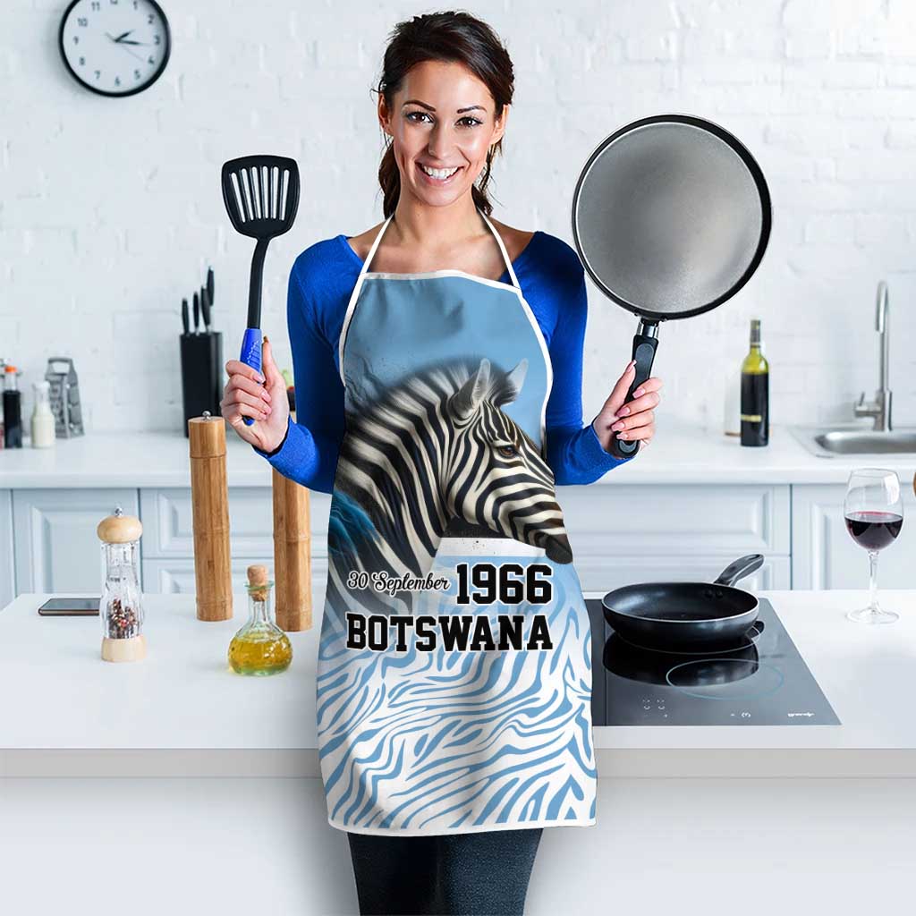 Botswana Independence Day 1966 Apron Tribal Zebra Skins Pattern - Wonder Print Shop