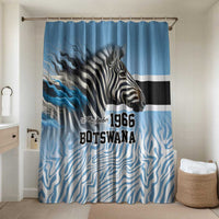 Botswana Independence Day 1966 Bathroom Set Tribal Zebra Skins Pattern - Wonder Print Shop