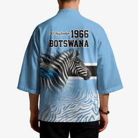 Botswana Independence Day 1966 Kimono Tribal Zebra Skins Pattern - Wonder Print Shop