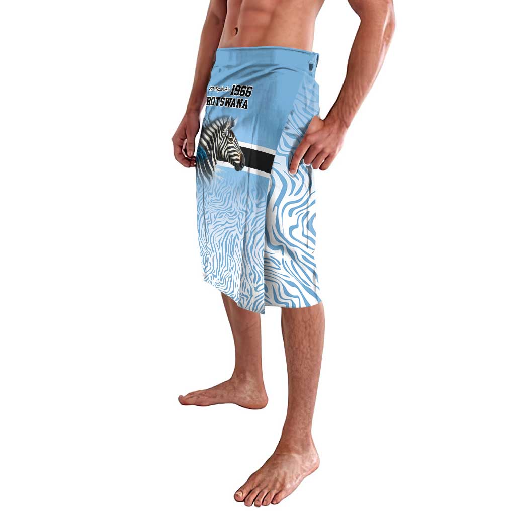 Botswana Independence Day 1966 Lavalava Tribal Zebra Skins Pattern - Wonder Print Shop