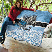 Botswana Independence Day 1966 Quilt Tribal Zebra Skins Pattern - Wonder Print Shop