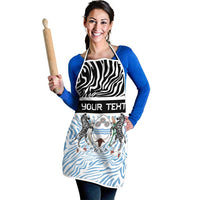 Botswana Personalized Apron Zebra Skins Pattern - Wonder Print Shop