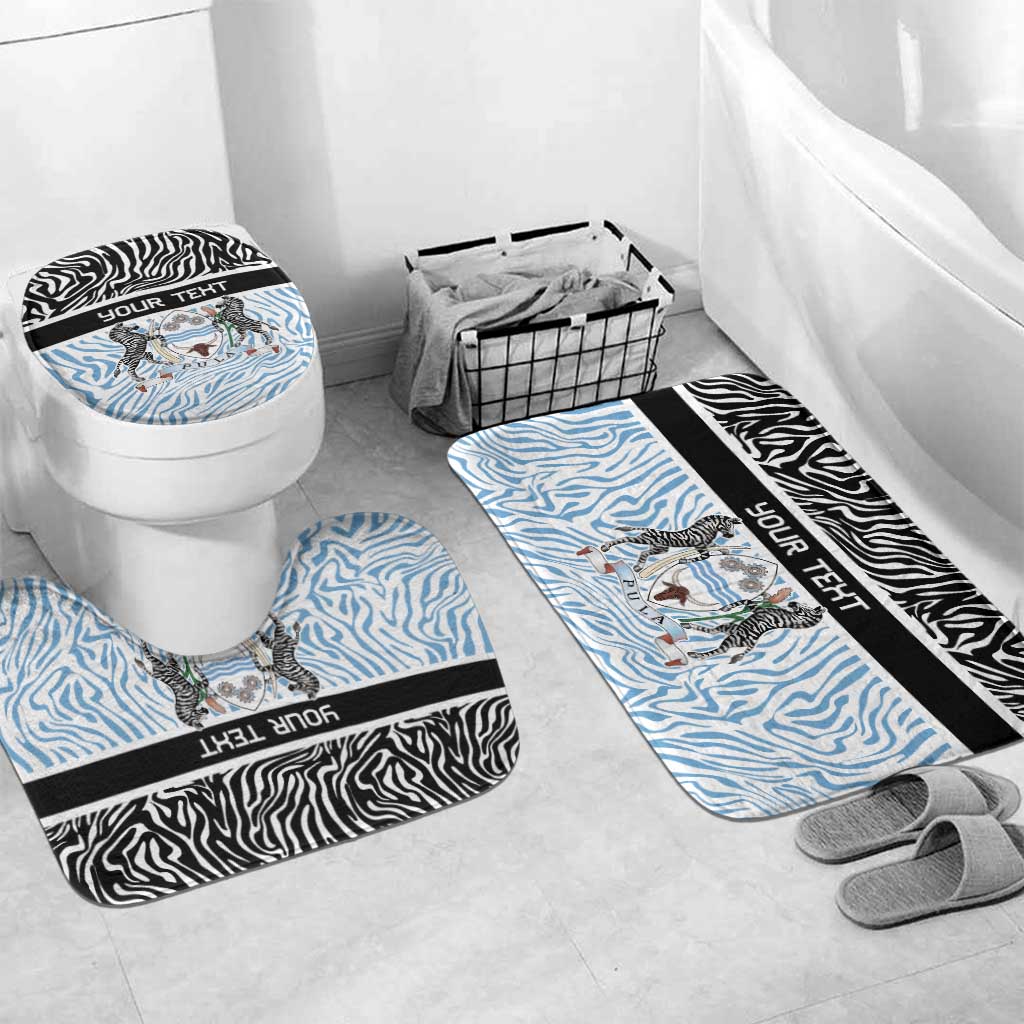 Botswana Personalized Bathroom Set Zebra Skins Pattern - Wonder Print Shop