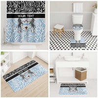 Botswana Personalized Bathroom Set Zebra Skins Pattern - Wonder Print Shop