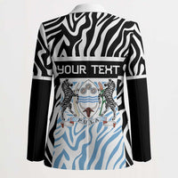 Botswana Personalized Blazer Zebra Skins Pattern - Wonder Print Shop