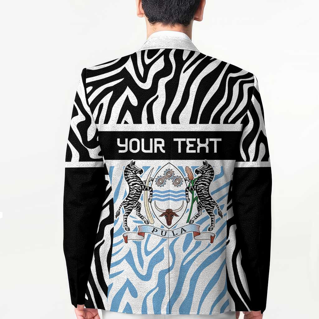 Botswana Personalized Blazer Zebra Skins Pattern - Wonder Print Shop