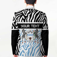 Botswana Personalized Blazer Zebra Skins Pattern - Wonder Print Shop