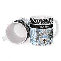Botswana Personalized Ceramic Mug Zebra Skins Pattern - Wonder Print Shop