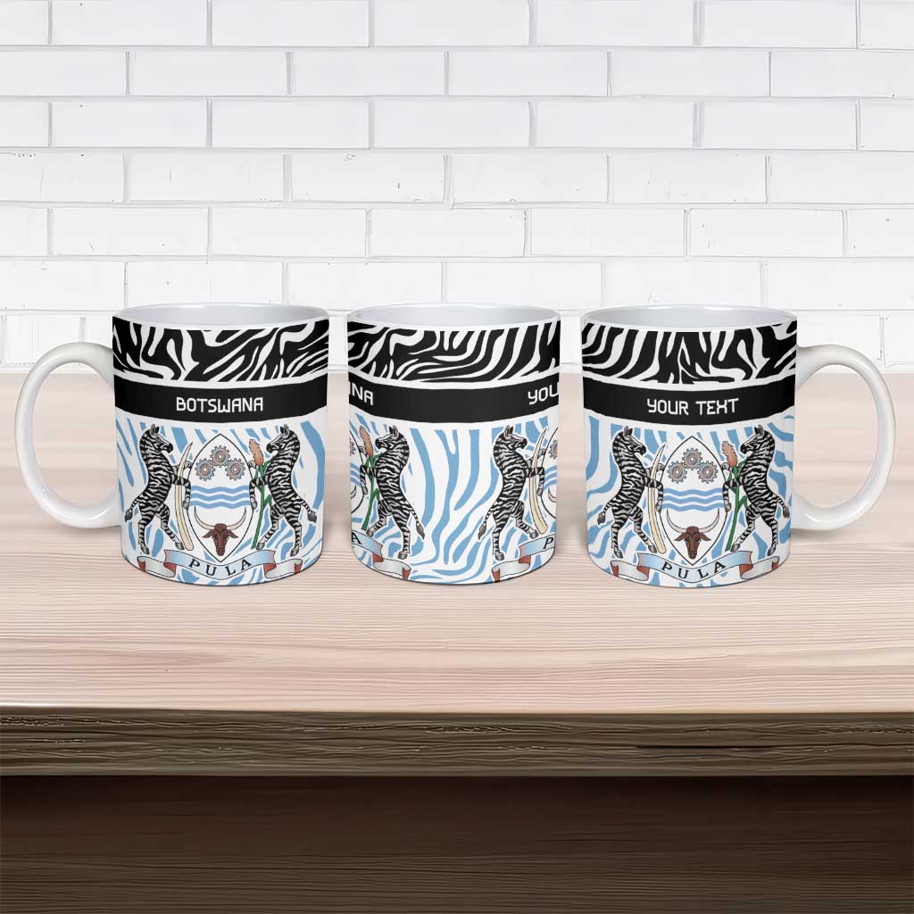 Botswana Personalized Ceramic Mug Zebra Skins Pattern - Wonder Print Shop