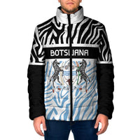 Botswana Personalized Padded Jacket Zebra Skins Pattern - Wonder Print Shop
