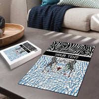 Botswana Personalized Puzzle Zebra Skins Pattern - Wonder Print Shop