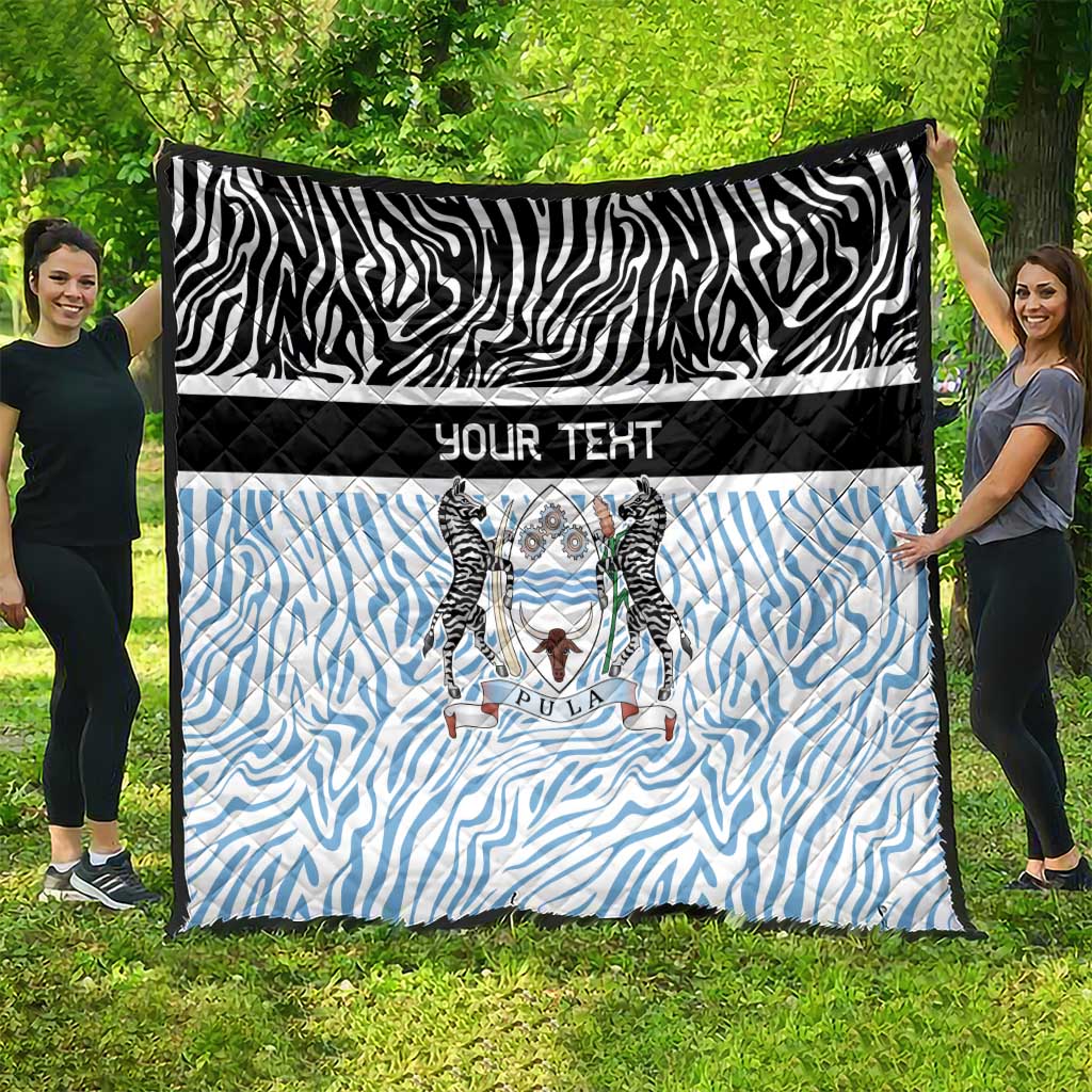 Botswana Personalized Quilt Zebra Skins Pattern - Wonder Print Shop