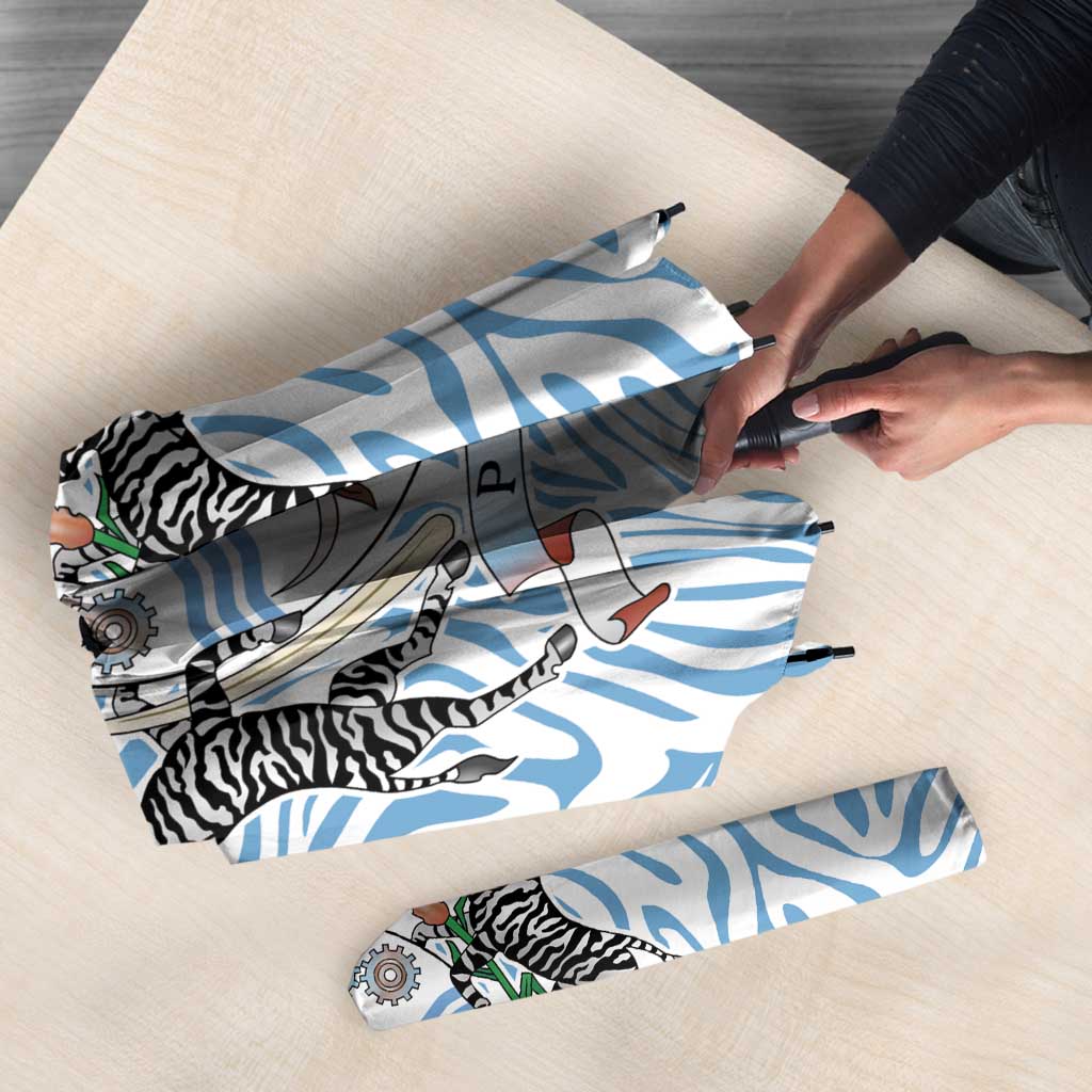 Botswana Personalized Umbrella Zebra Skins Pattern - Wonder Print Shop