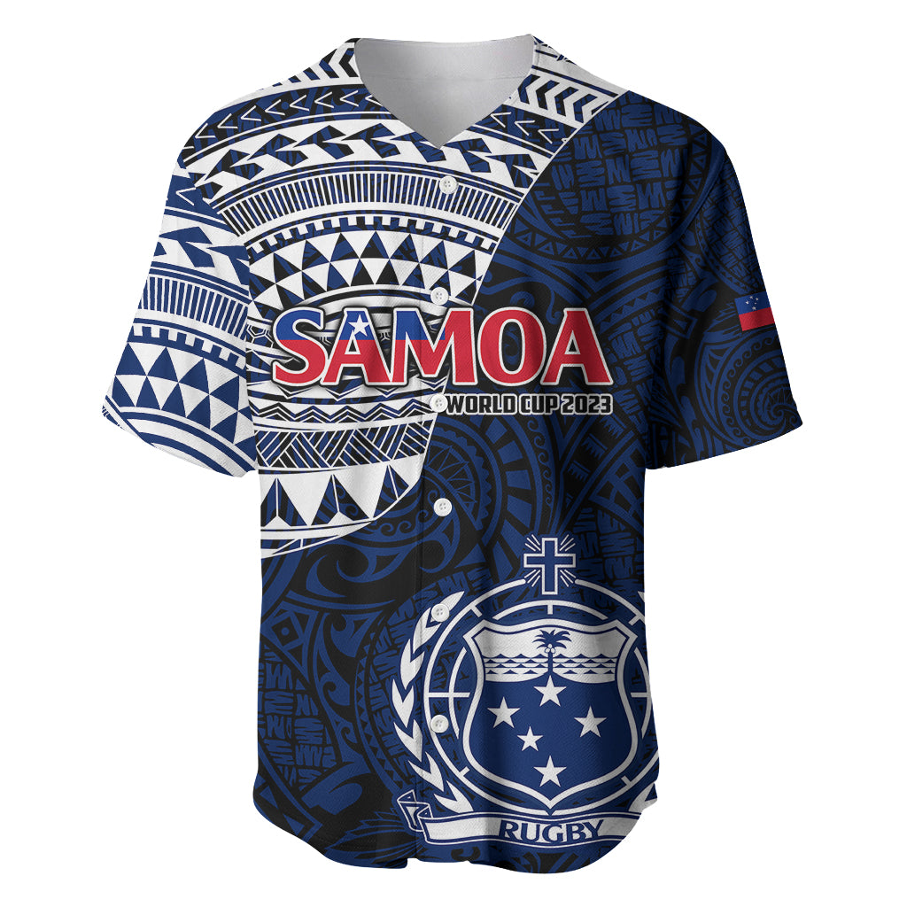 Samoa Rugby Baseball Jersey Proud Samoa World Cup 2023 LT9 - Wonder Print Shop