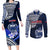 Samoa Rugby Couples Matching Long Sleeve Bodycon Dress and Long Sleeve Button Shirts Proud Samoa World Cup 2023 LT9 - Wonder Print Shop